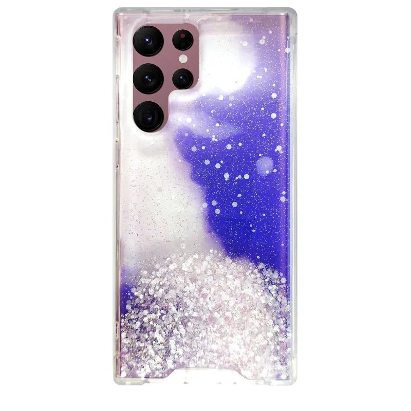 Capa Apokin para Samsung Galaxy S22 Ultra Gel Glitter com Proteção de Câmara 3D Multicolor - Imagem 4