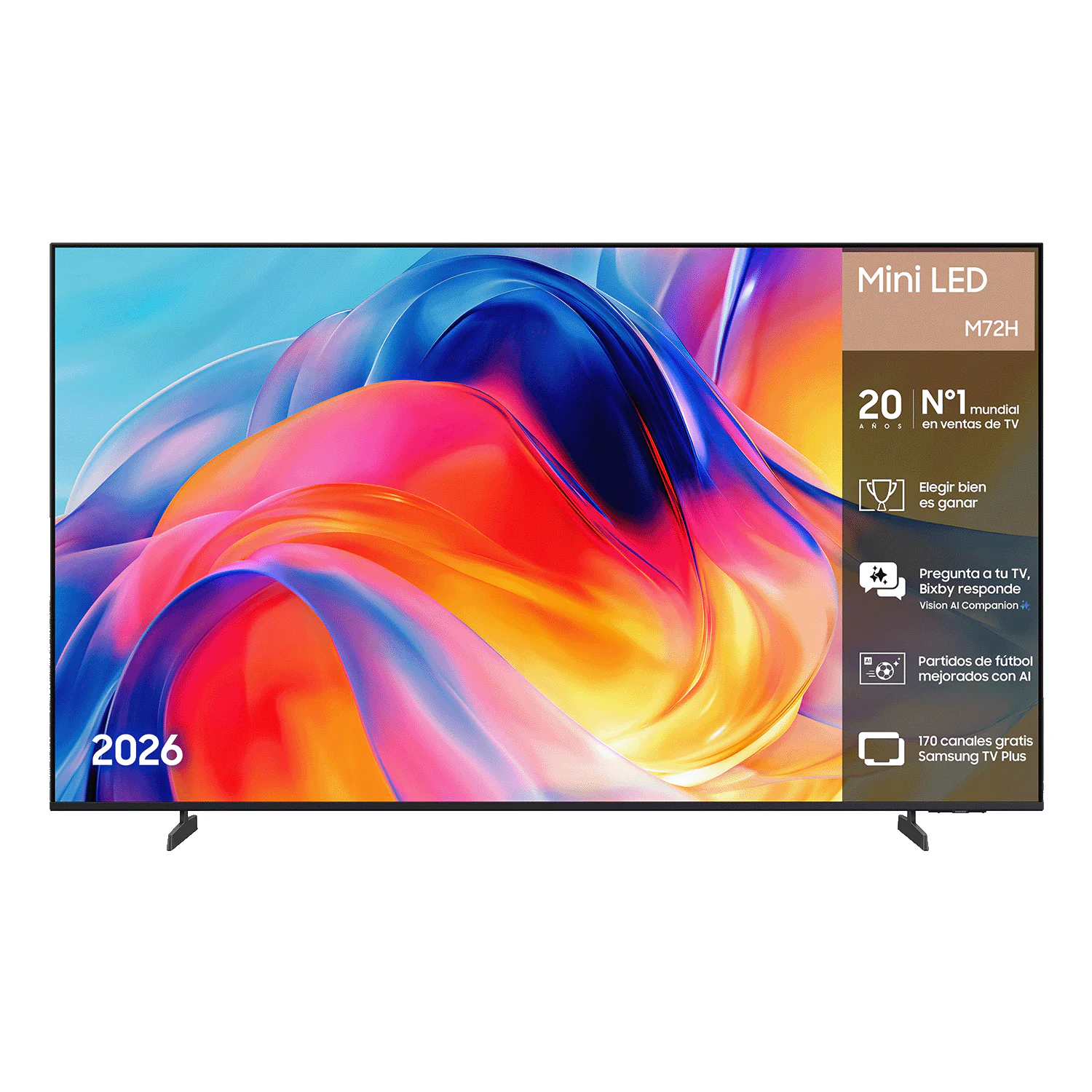 Televisor Samsung M72H 65" Mini LED 4K Ultra HD Smart TV Wi-Fi TU65M72HAU