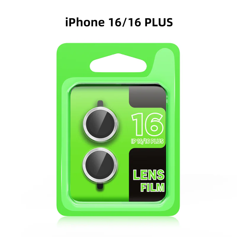 Protetor de Lentes de Câmara Apokin para iPhone 16 e iPhone 16 Plus Preto
