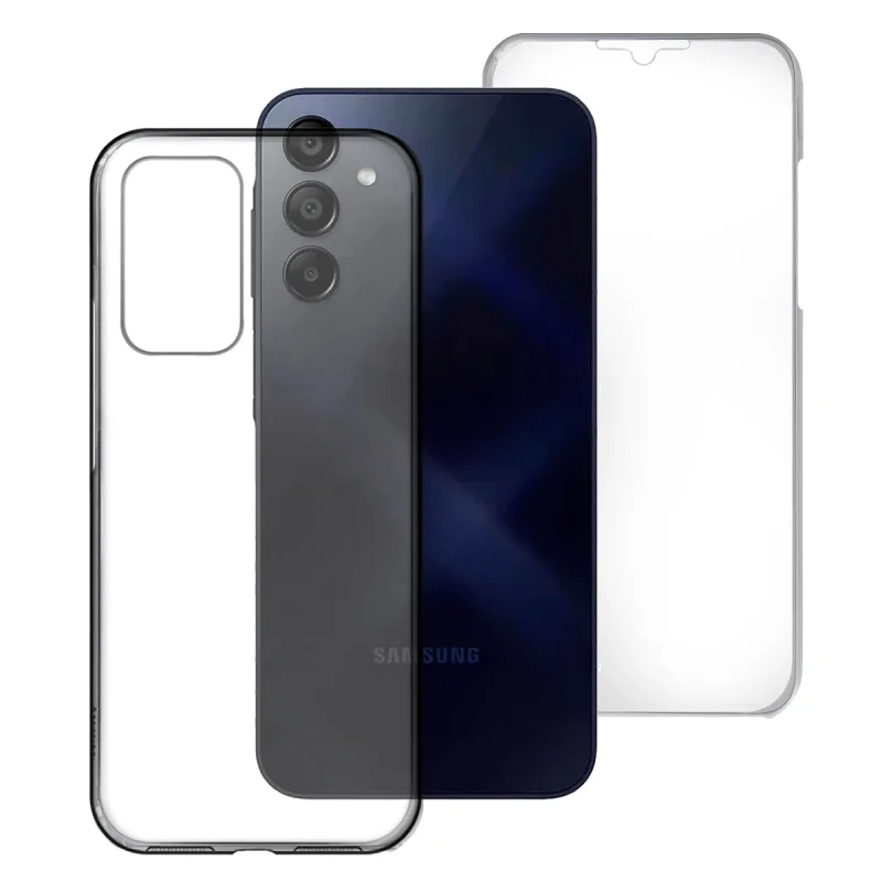 Capa Apokin para Samsung Galaxy A15 Dupla 360 Silicone Transparente