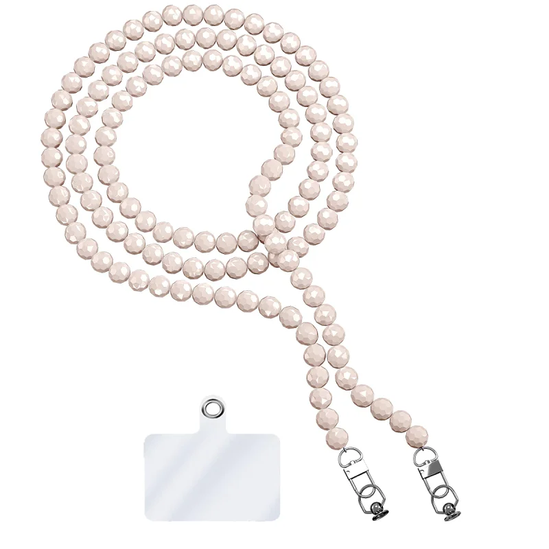 Cordão Apokin para Telemóvel Universal com Adaptador Pérolas Rosa - Imagem 6