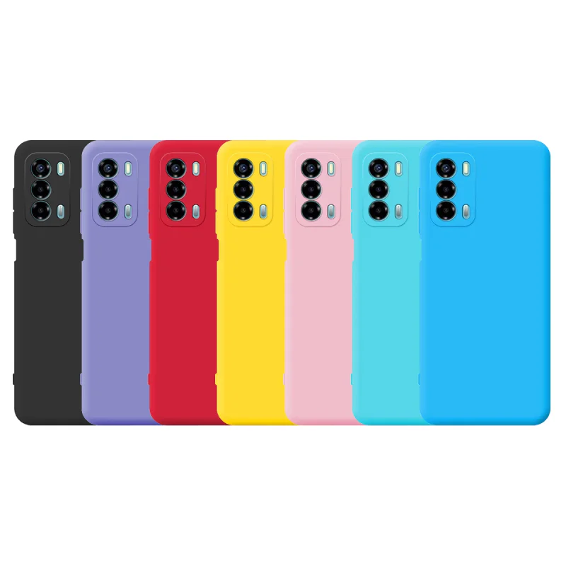 Capa Apokin para ZTE Blade V40 Lite e Blade A72 em Silicone Macio com Proteção 3D Azul Turquesa