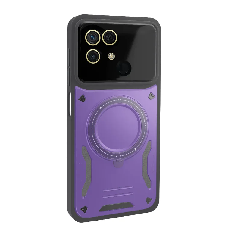 Capa Apokin para Xiaomi Redmi 10C Antichoque com Suporte de Apoio Azul Marinho - Imagem 2