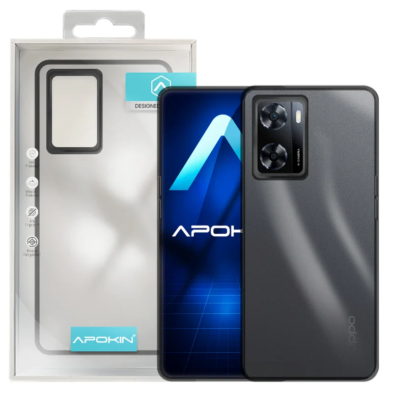 Capa Apokin para Oppo A57 Acrílica Transparente Turquesa - Imagem 2