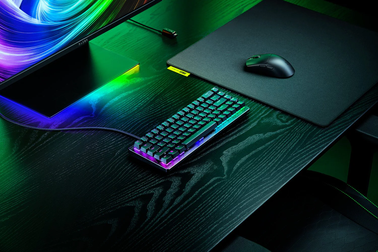 Teclado Gaming Razer Huntsman V3 HE Magnetic Mini 65% 8KHz Switches Magnéticos Hall Effect RGB Layout US - Imagem 6
