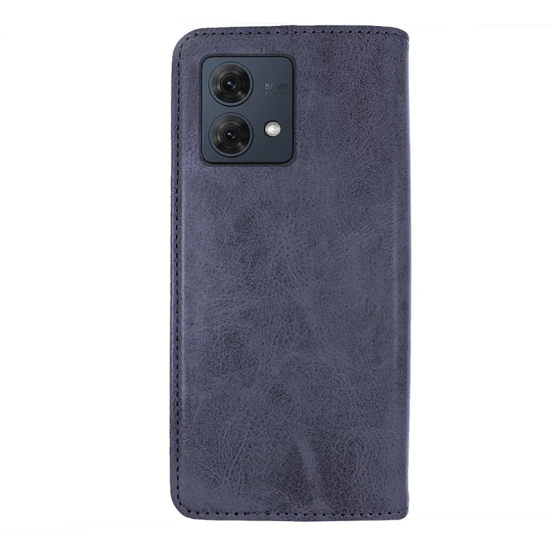Capa Apokin para Motorola Moto G84 Pele Sintética com Porta-Cartões Preto - Imagem 3