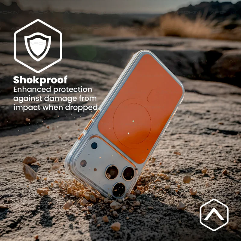 Capa Híbrida Premium Apokin para iPhone 17 Air com MagSafe Variedade de cores - Imagem 2