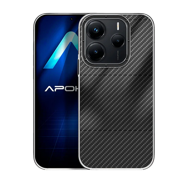 Capa Apokin para Xiaomi Redmi Note 14 5G Acrílico Efeito Fibra de Carbono