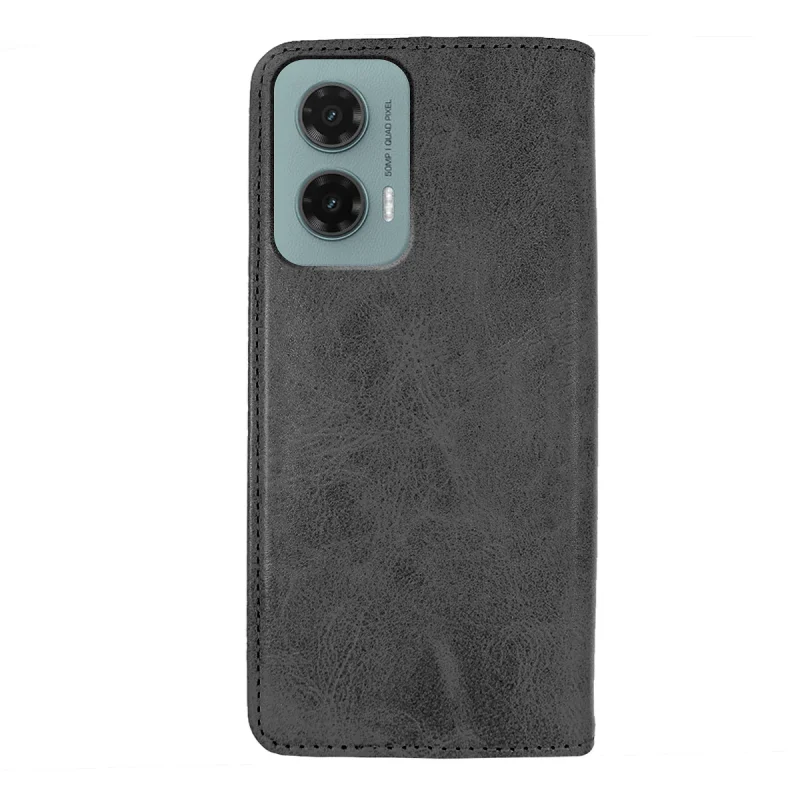 Capa Apokin para Motorola Moto G35 em Pele Sintética Preto - Imagem 4