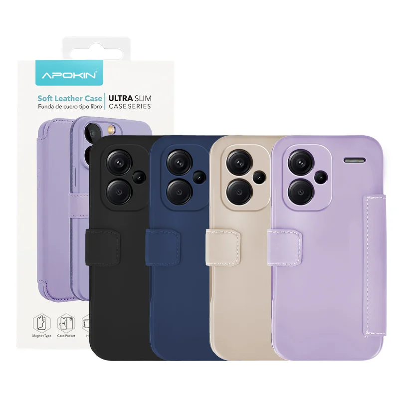 Capa Apokin para Xiaomi Redmi Note 13 Pro Plus 5G Silicone com Efeito Pele Variedade de Cores