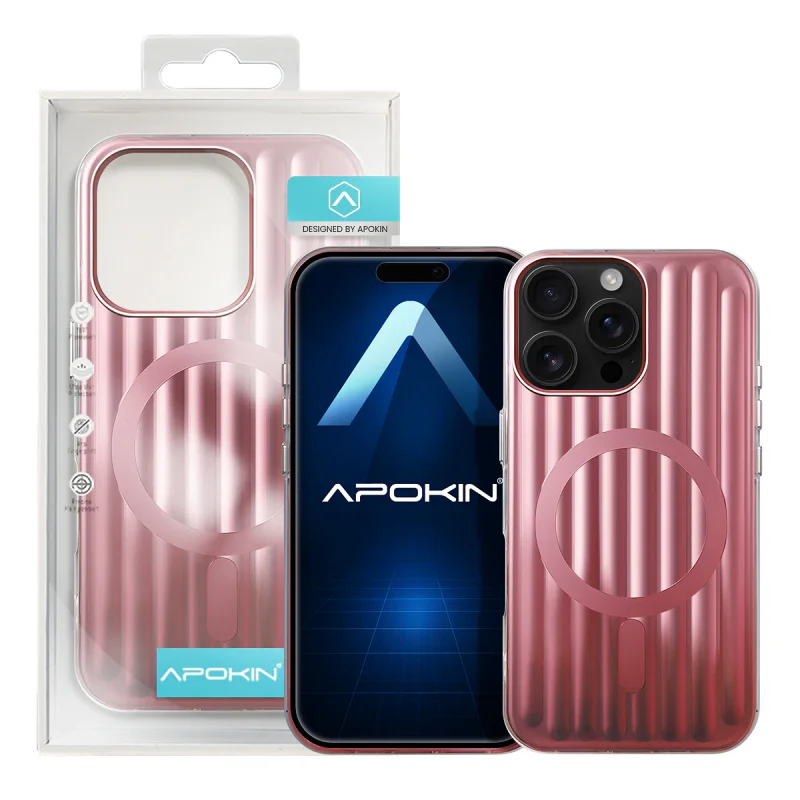 Capa Apokin para iPhone 16 Pro Max Mate Metalizada com MagSafe Preto - Imagem 3