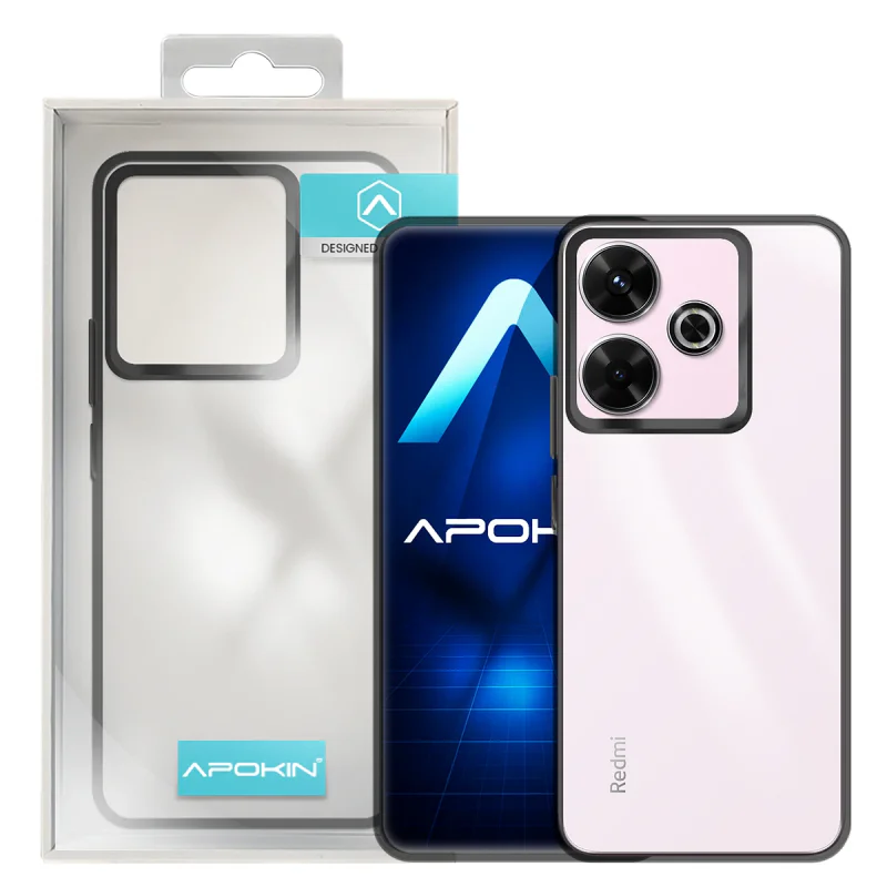 Capa Apokin para Xiaomi Redmi 13 Acrílica Transparente Lilás - Imagem 2