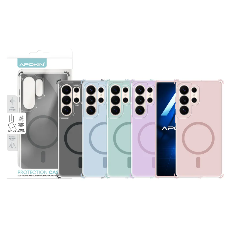 Capa Bumper Urban Apokin com MagSafe para Samsung Galaxy S26 Ultra Preto