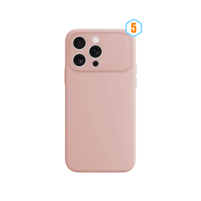 Capa Apokin para Apple iPhone 16 Pro em Silicone com Protetor de Câmara em Vidro Laranja - Imagem 6
