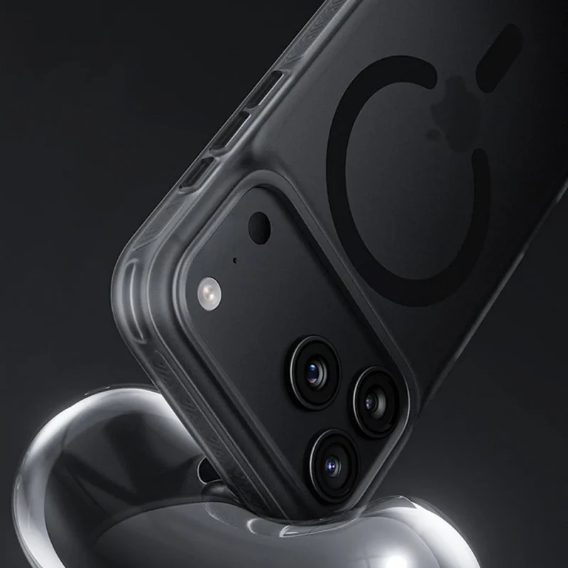 Capa Apokin Lucid Armor Pro Magnética para iPhone 17 Pro e iPhone 18 Pro Preto - Imagem 2