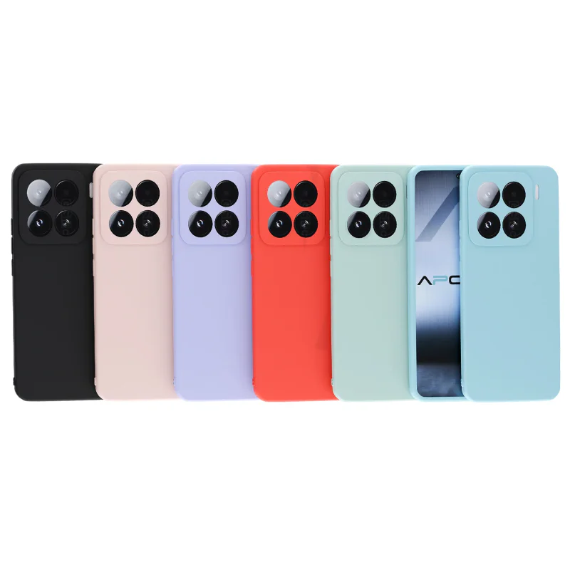 Capa Apokin para Xiaomi Mi 15 Pro Silicone Suave Vermelho