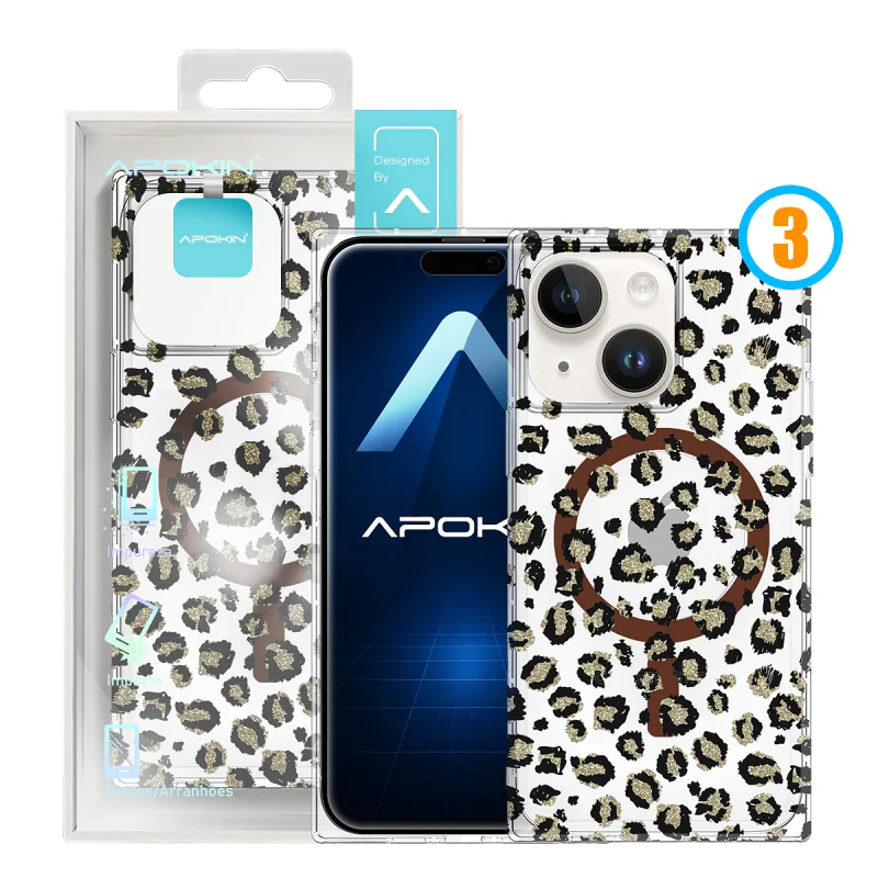 Capa Apokin para iPhone 15 Metalizada com Desenhos e MagSafe 1 - Imagem 5