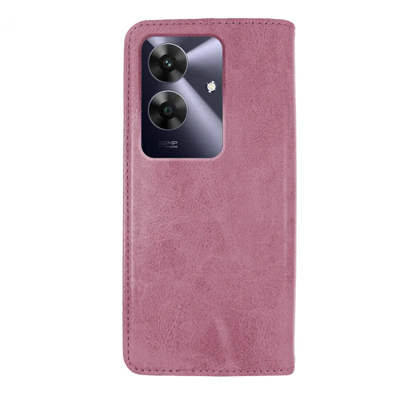 Capa Livro Apokin para Realme Note 60 com Porta-cartões em Pele Sintética Preto - Imagem 2