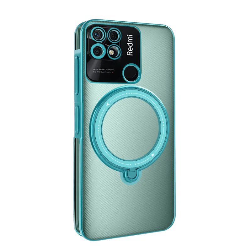 Capa Transparente Apokin para Xiaomi Redmi 10C com Anel e MagSafe Variedade de cores - Imagem 5