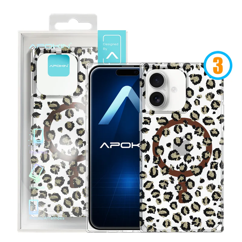 Capa Apokin para iPhone 16 Metalizada com Desenho e MagSafe 3 - Imagem 5