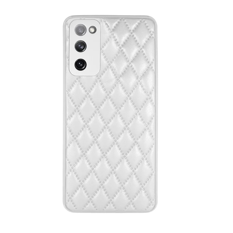 Capa Apokin para Samsung Galaxy S20 FE em Couro Efeito Fumado Chamel Lilás - Imagem 2