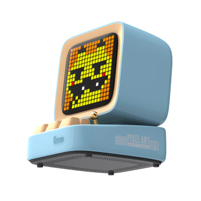 Coluna Apokin Divoom Ditoo Mic com Microfone Karaoke Ecrã Pixel Azul - Imagem 3