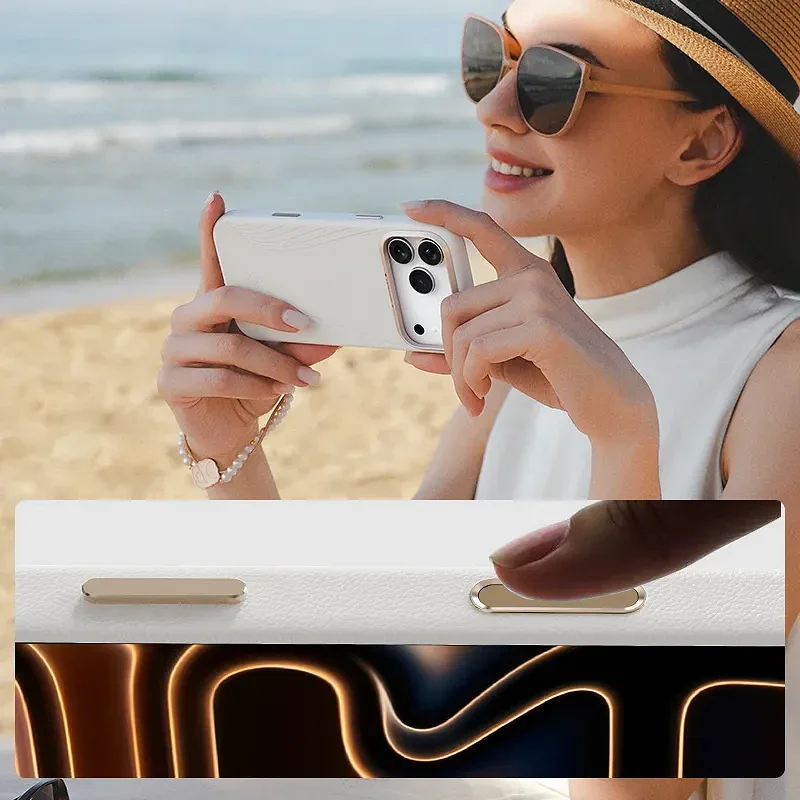 Capa Apokin UDEMOS Freedom para Apple iPhone 18 Pro Magnética com MagSafe Branco - Imagem 6