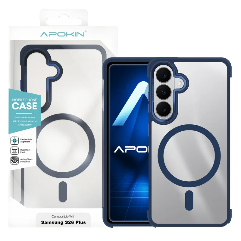 Capa Apokin para Samsung Galaxy S26+ Silicone Premium com MagSafe Variedade de cores - Imagem 3
