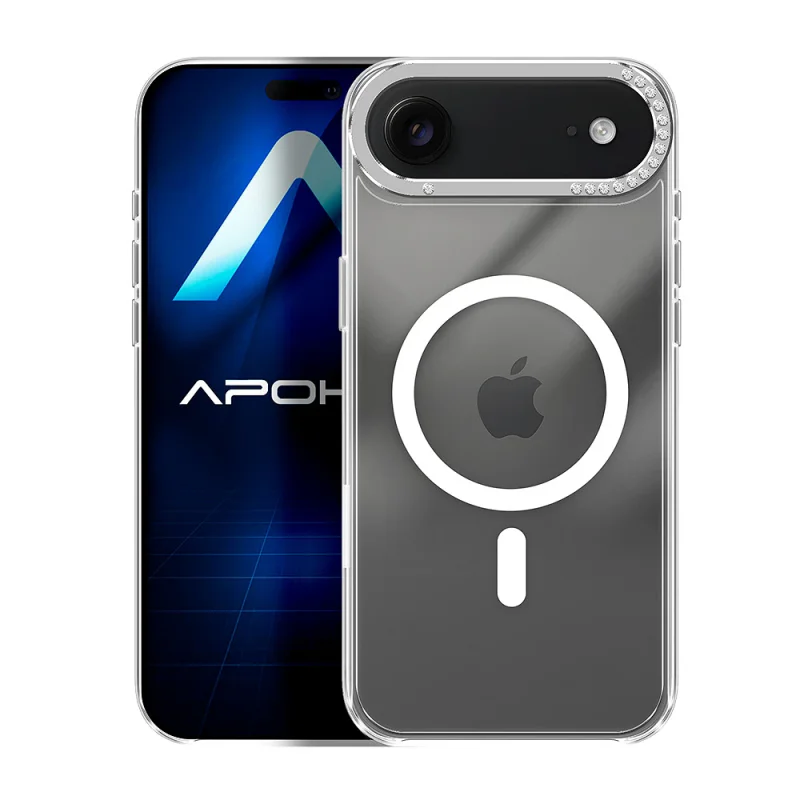 Capa Apokin Puro Diamante para iPhone 17 Air Acrílica com MagSafe Transparente - Imagem 2