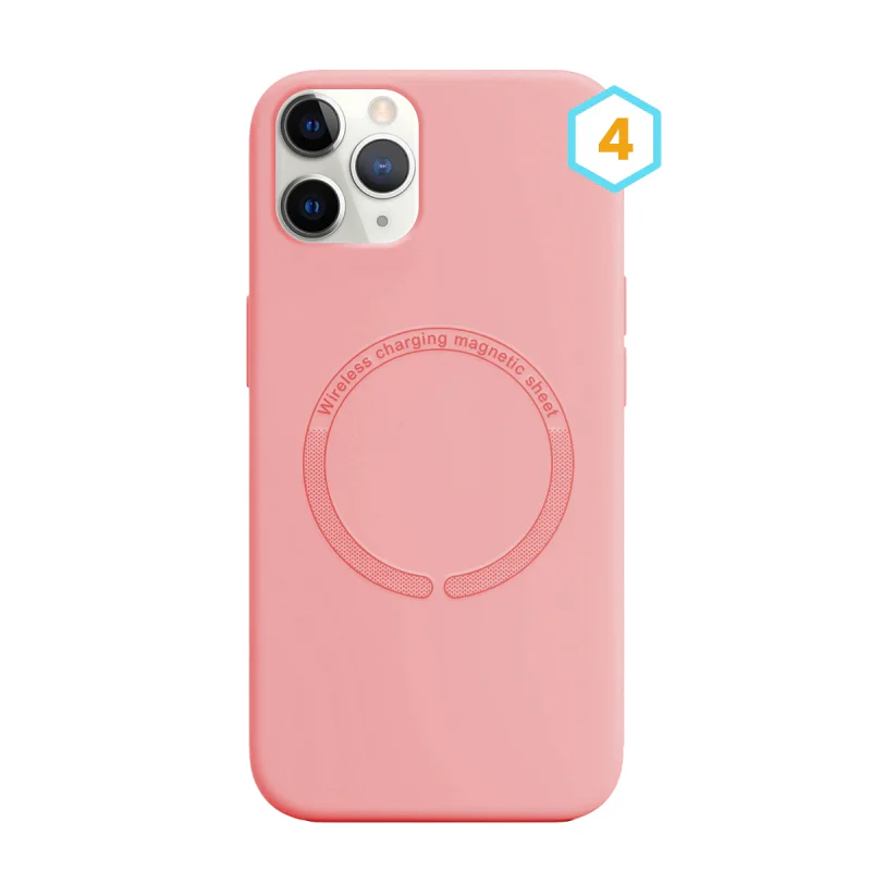 Capa de Silicone Líquido Apokin com MagSafe para iPhone 11 Pro Max 8 - Imagem 5