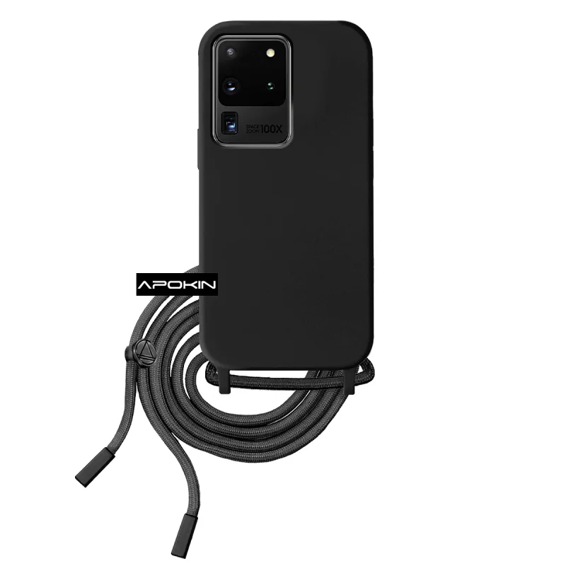 Capa Apokin para Samsung Galaxy S20 Ultra Macia com Cordão Rosa - Imagem 6