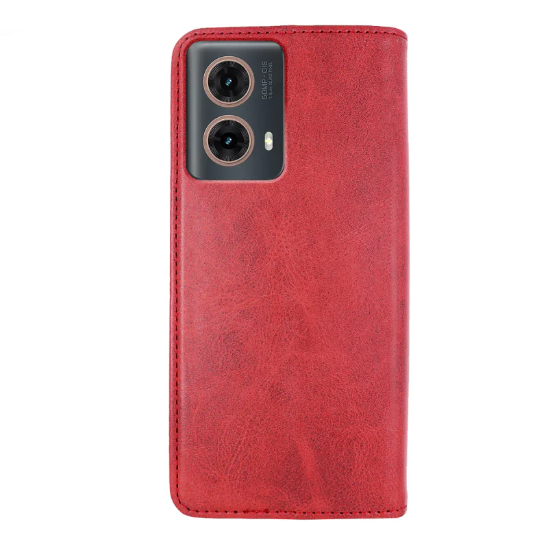 Capa com Tampa Apokin para Motorola Moto G85 e Edge 50 Fusion em Pele Sintética Preto - Imagem 5