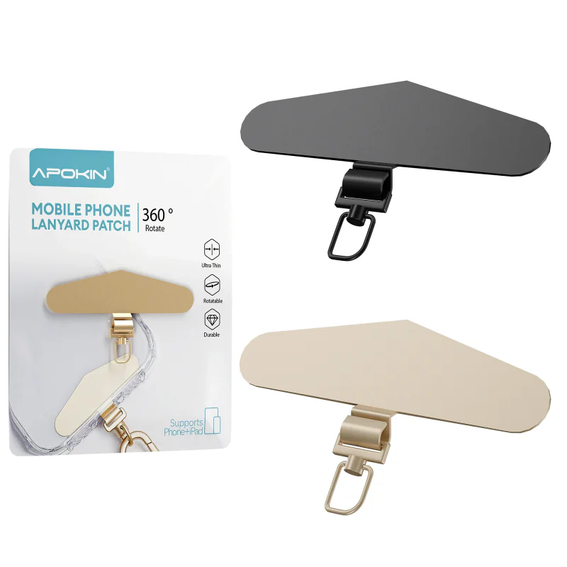 Adaptador Metálico Apokin para Cordão de Telemóvel Preto - Imagem 2