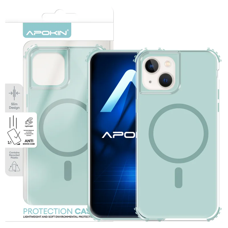Capa Bumper Apokin Urban com MagSafe para iPhone 13 Verde - Imagem 4