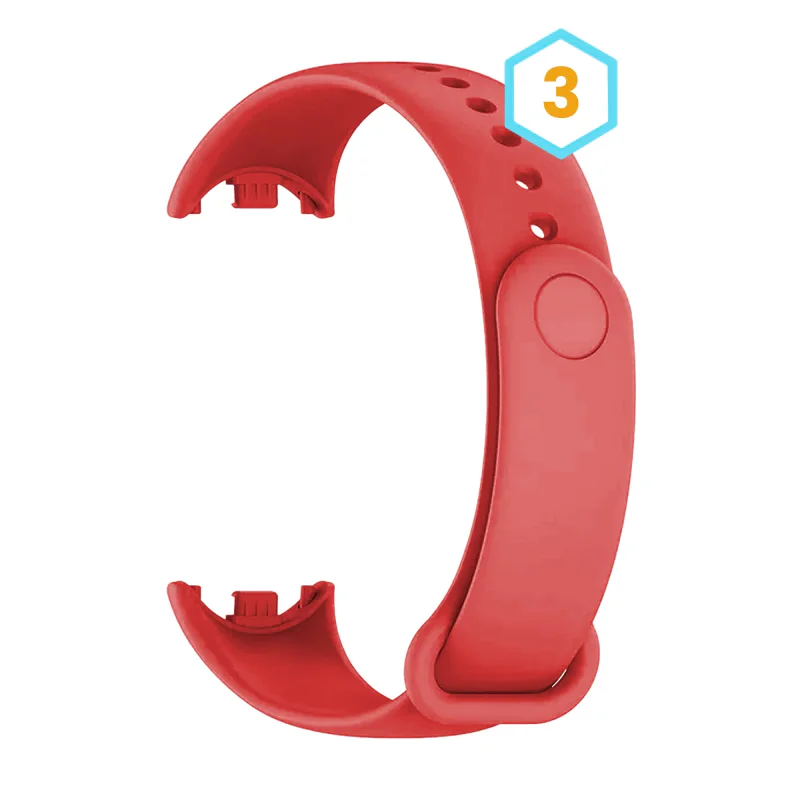 Bracelete de Silicone Apokin para Xiaomi Mi Band 8 Cor: 12 - Imagem 6