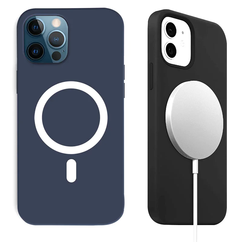 Capa Apokin para iPhone 11 Pro Max Silicone com MagSafe Azul - Imagem 3