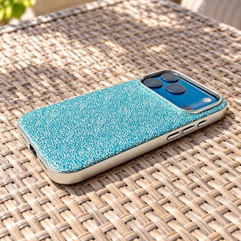 Capa Magnética Apokin para iPhone 16 Diamante Brilhante Prata - Imagem 3