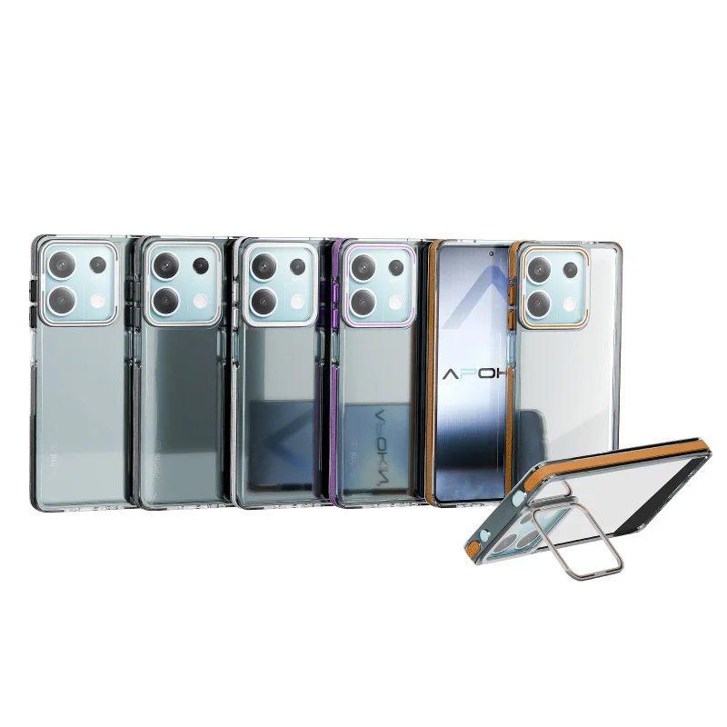 Capa Apokin para Xiaomi Redmi Note 13 Pro 4G Acrílica com Silicone e Suporte Variedade de cores - Imagem 1