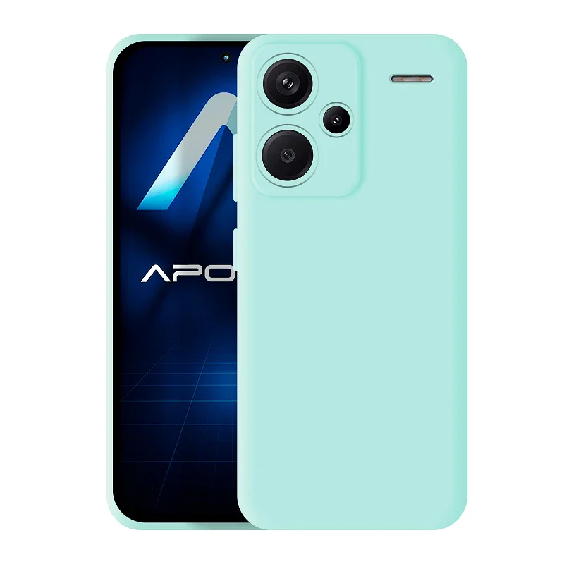 Capa Air Apokin em Silicone Macio para Xiaomi Redmi Note 13 Pro Plus 5G Azul turquesa - Imagem 2