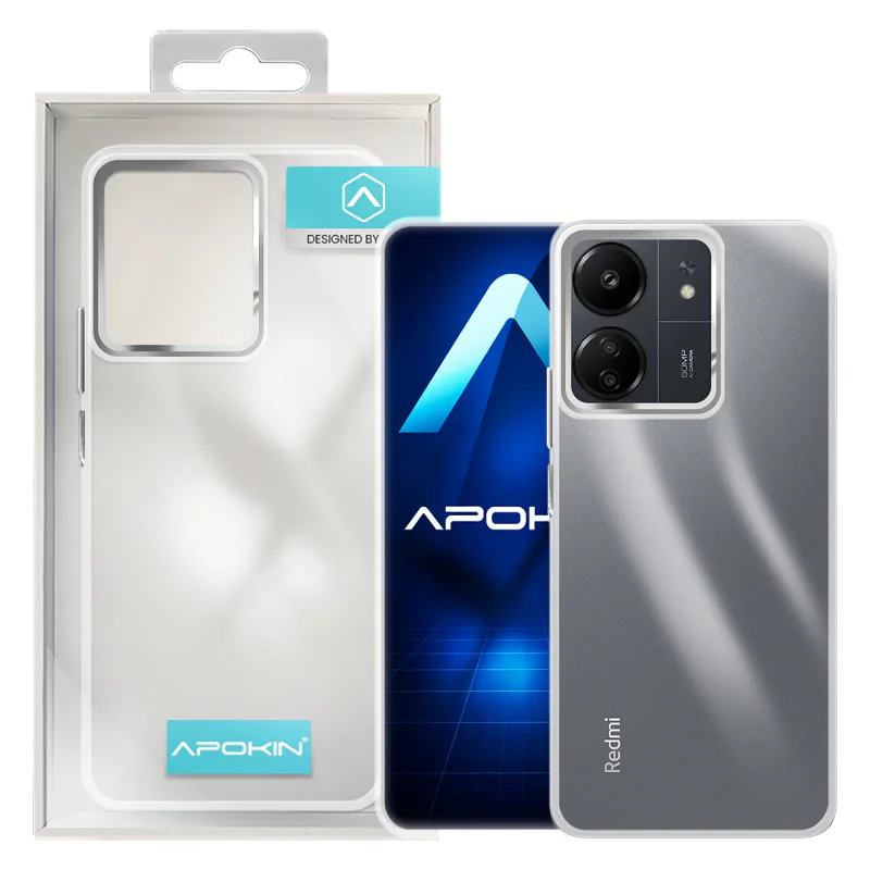 Capa Acrílica Apokin para Xiaomi Redmi 13C Transparente Lilás - Imagem 3
