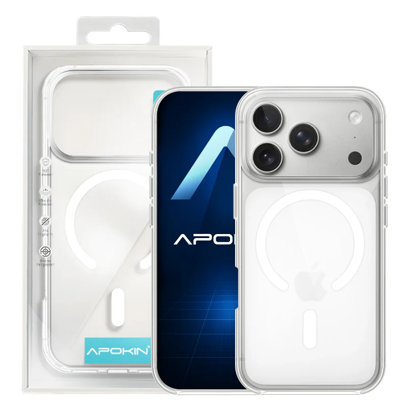Capa Acrílica Apokin Premium com MagSafe para iPhone 17 Air Transparente - Imagem 3