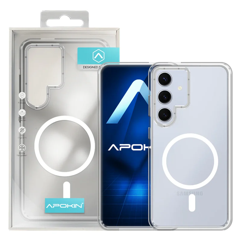 Capa Reforçada Apokin para Samsung Galaxy S24 / S25 com MagSafe Lilás - Imagem 4