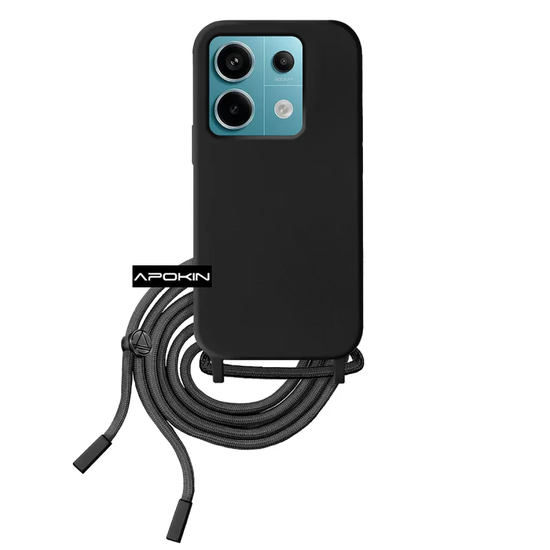 Capa Apokin com Cordão para Xiaomi Redmi Note 13 Pro 5G Silicone Lilás - Imagem 6