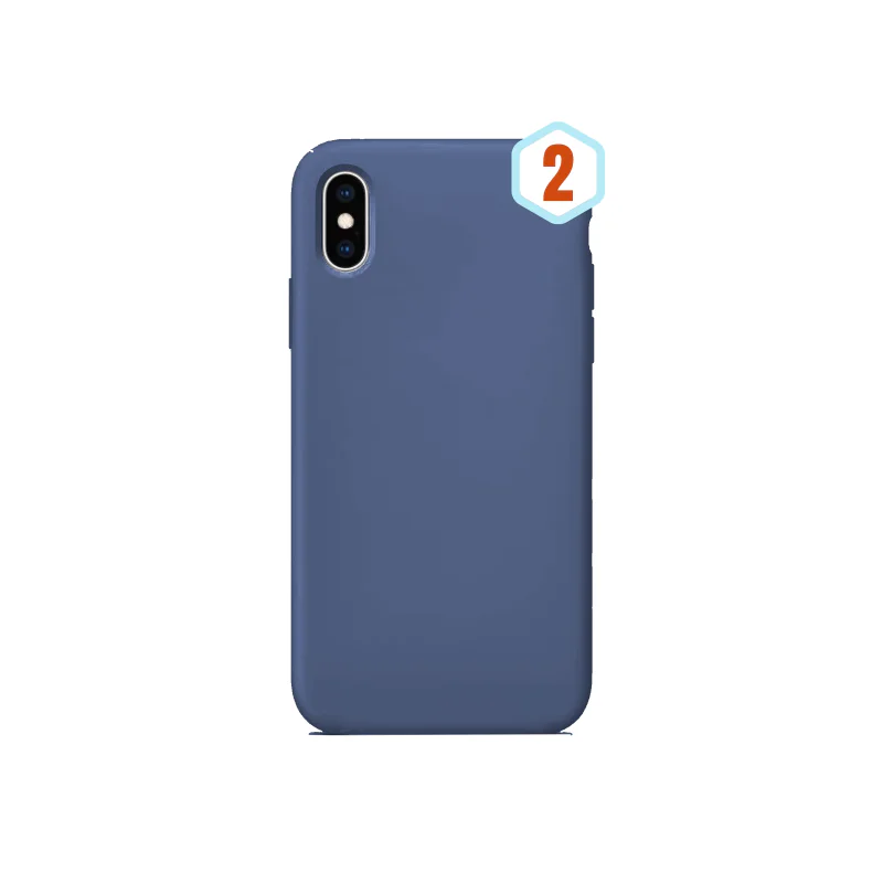 Capa de Silicone Líquido Apokin para iPhone Xs Max, Preto 11 - Imagem 3
