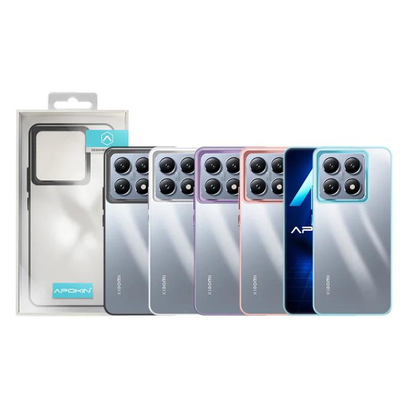 Capa Apokin para Xiaomi 14T Pro Acrílica Transparente Branco