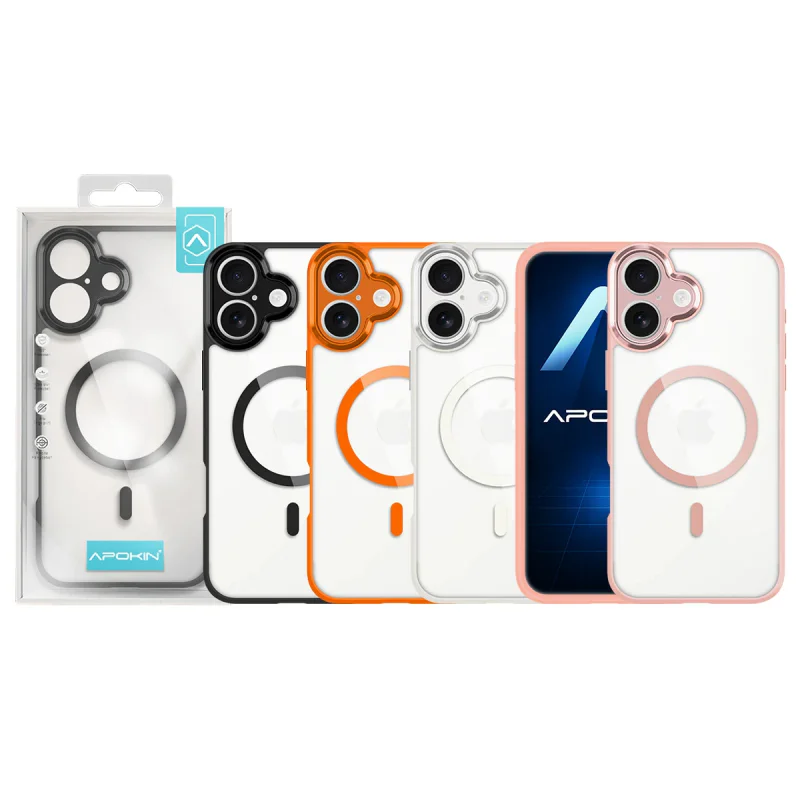Capa Apokin ProGuard para iPhone 17 Silicone com MagSafe Branco
