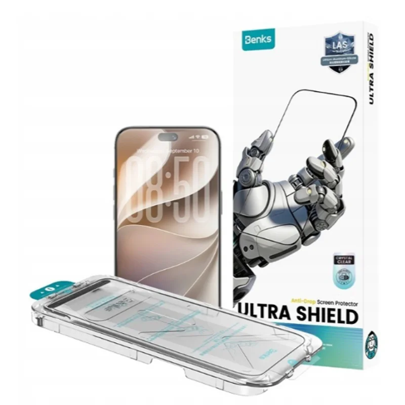 Película de Vidro Temperado Apokin BENKS Ultra Shield HD para iPhone 17 Pro Max e 18 Pro Max Transparente