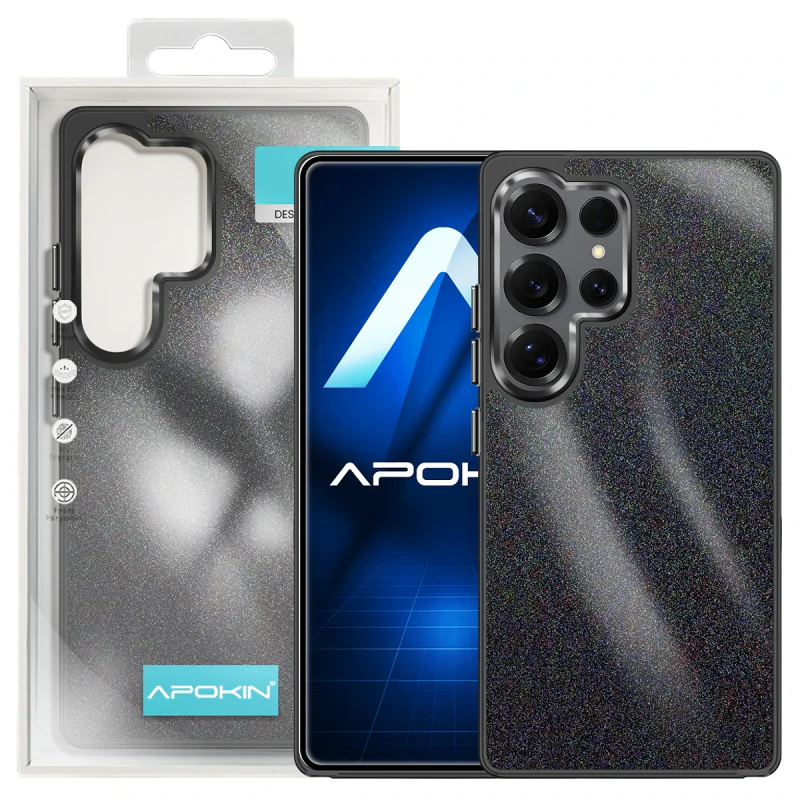 Capa Acrílica Apokin para Samsung Galaxy S25 Ultra com Purpurina Rosa - Imagem 6