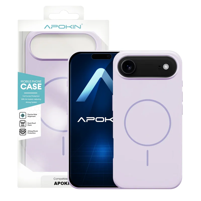 Capa Apokin para iPhone 17 Air Silicone Premium com MagSafe Variedade de cores - Imagem 4