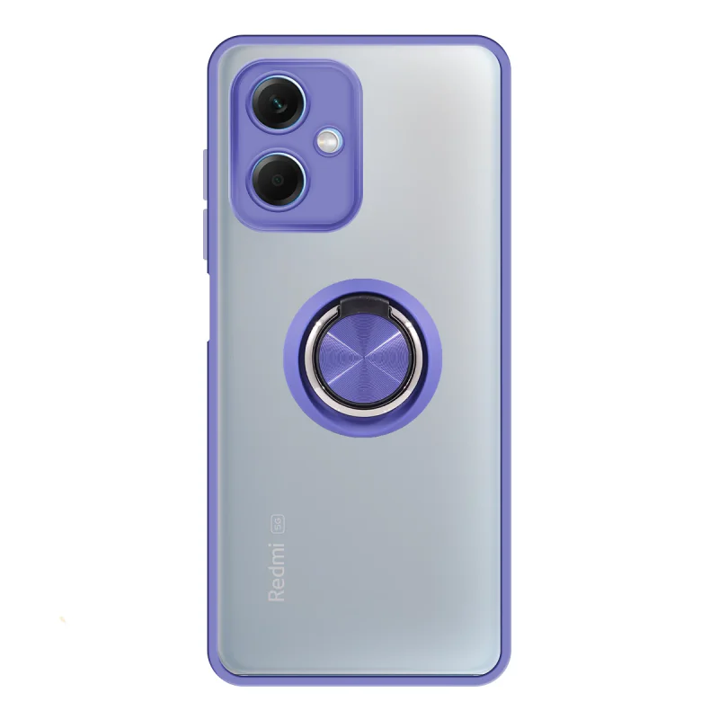 Capa de Gel Apokin para Xiaomi Redmi Note 12S com Íman e Suporte Fumê Azul - Imagem 2